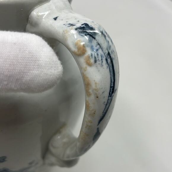 Antique 19th Century Semi Porcelain Hanlan, England creamer/milk jug - Picture 7 of 8
